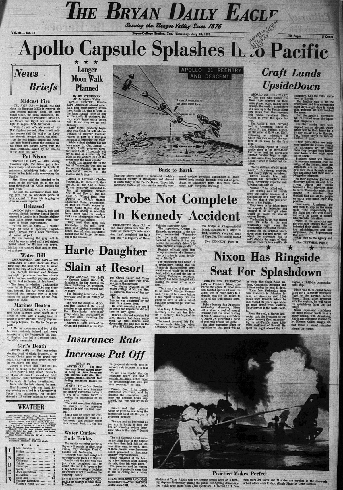 The Eagle Archives: July 24, 1969